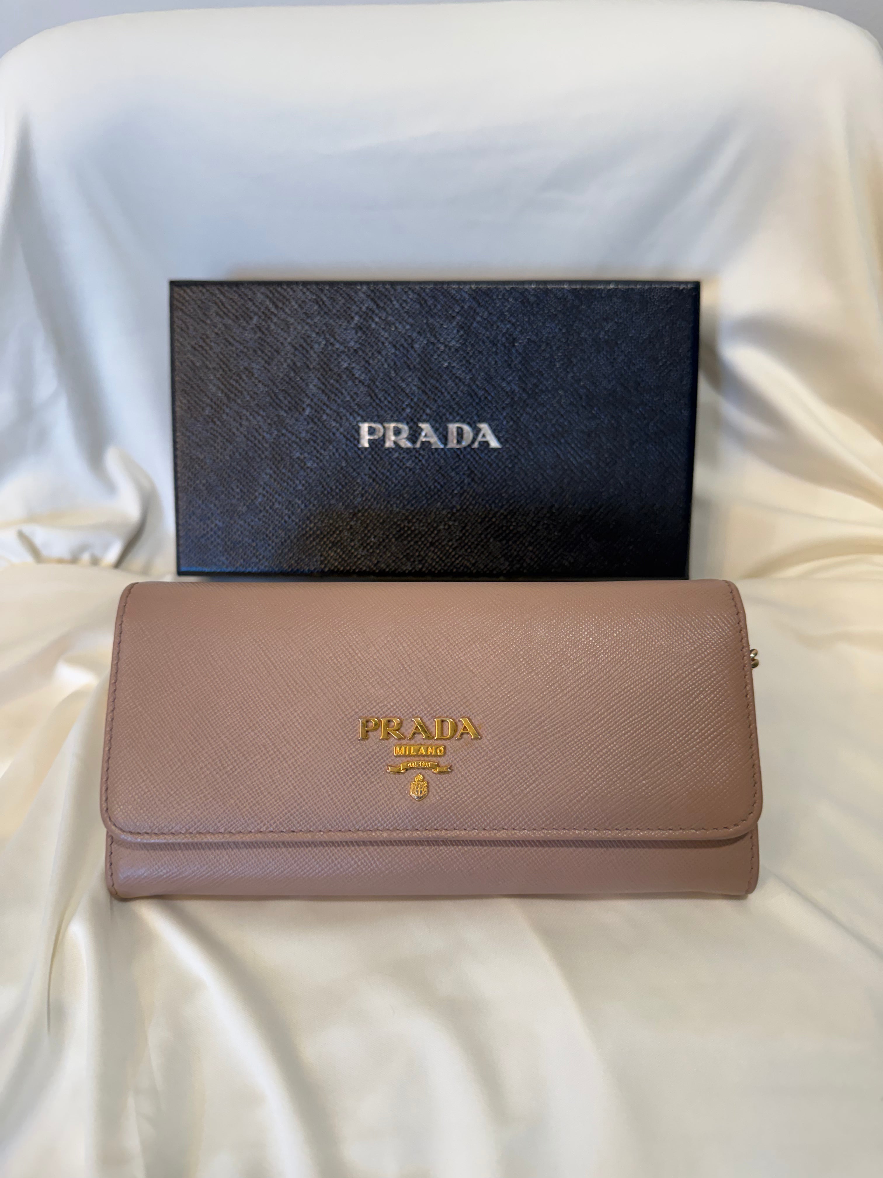 Prada Large Saffiano Leather Wallet