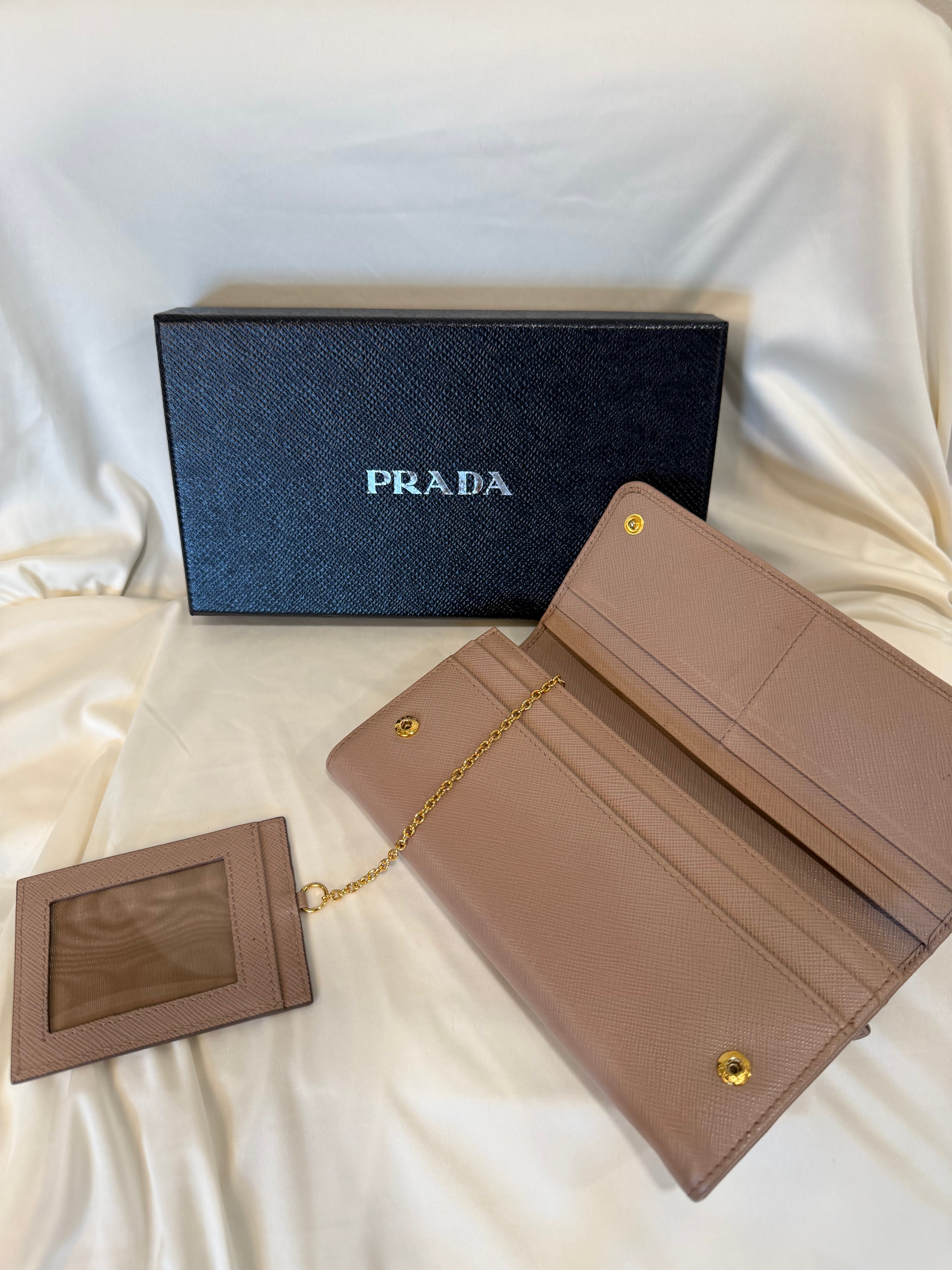 Prada Large Saffiano Leather Wallet