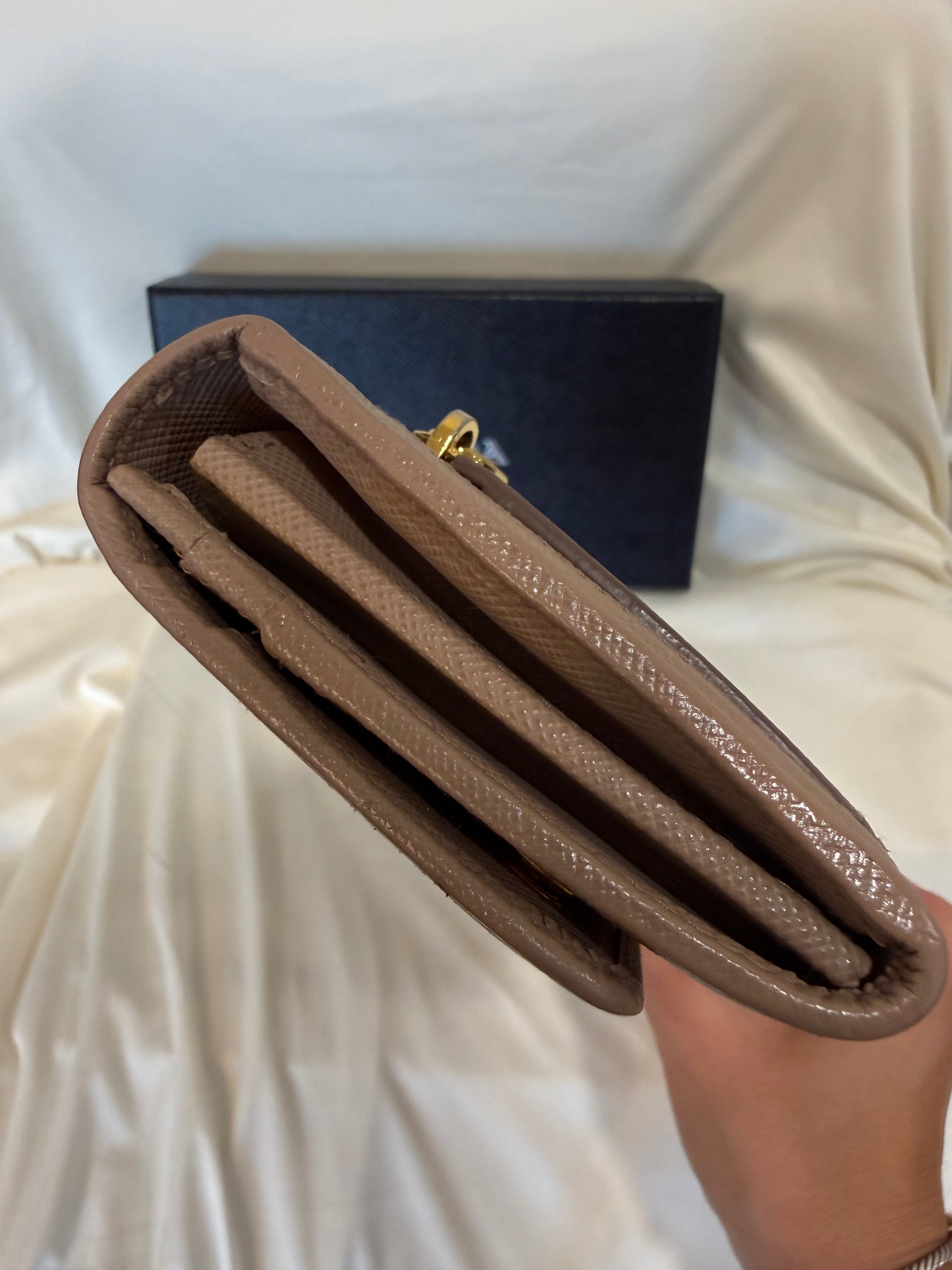 Prada Large Saffiano Leather Wallet