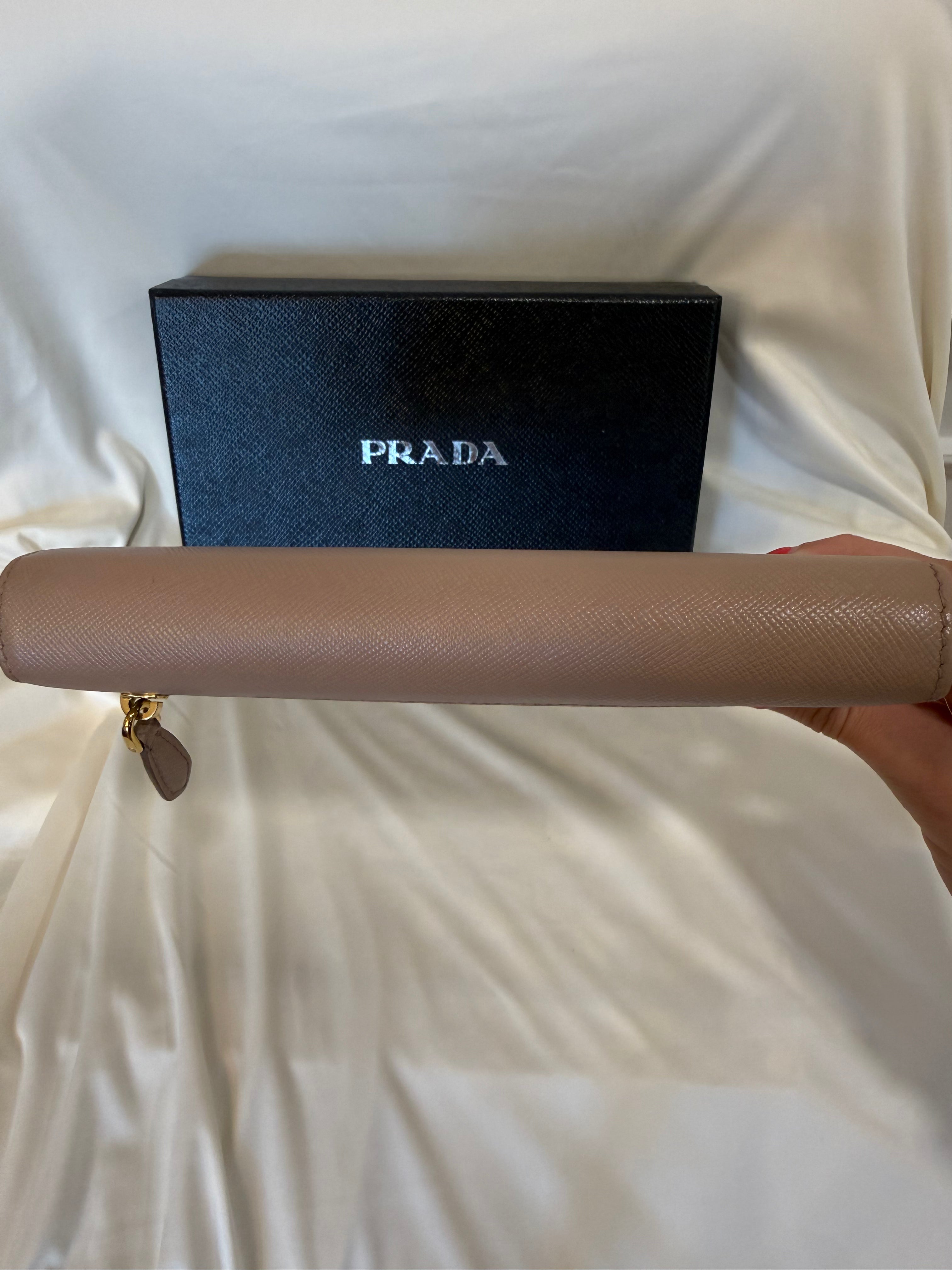 Prada Large Saffiano Leather Wallet